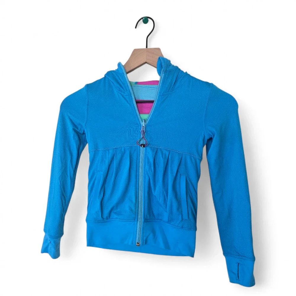 Ivivva (Lulu Kids) Reversible Stellar Switch Up Hooded Jacket Size 4